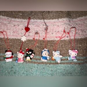 SOLD****Cute set of Hello Kitty and friends ornaments
